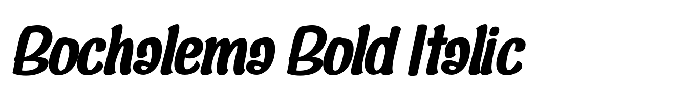 Bochalema Bold Italic